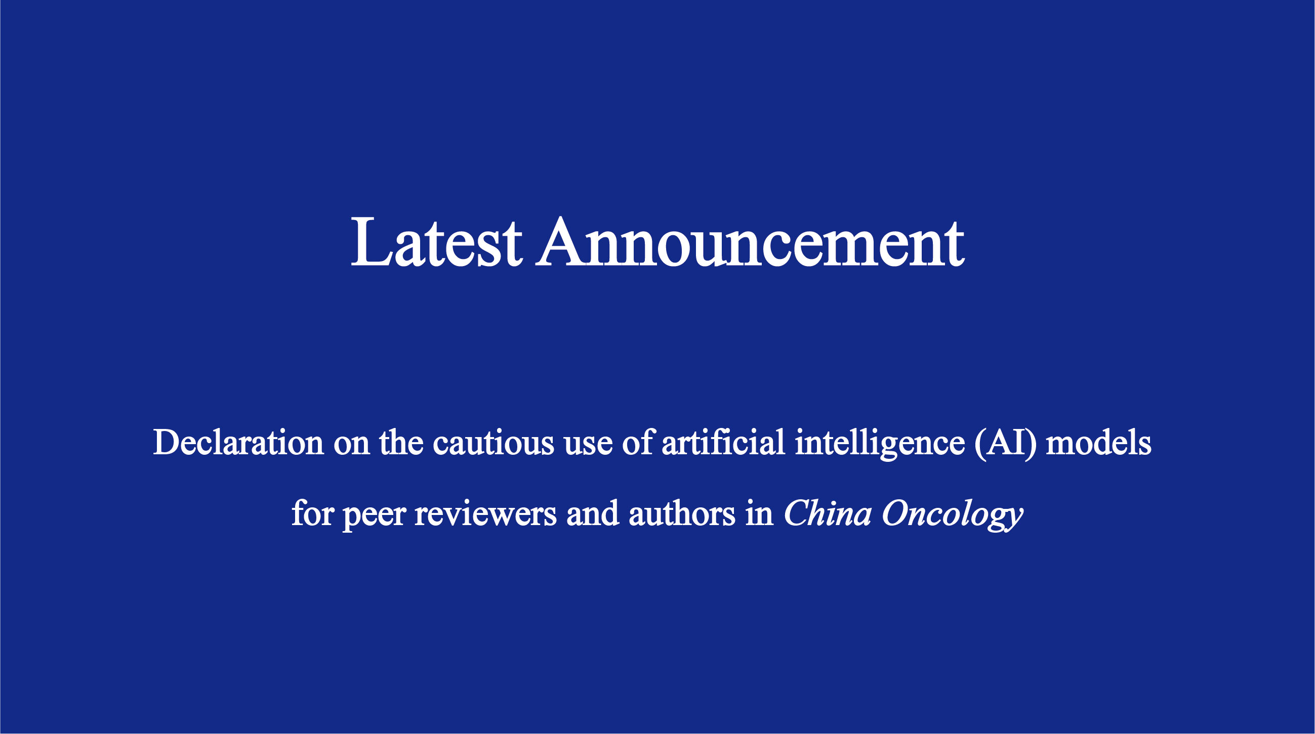 China Oncology